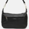Шкіряна жіноча сумка чорного кольору з лямкою на плече Borsa Leather (21268) - 3