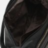 Кожаная женская сумка черного цвета с лямкой на плечо Borsa Leather (21268) - 5