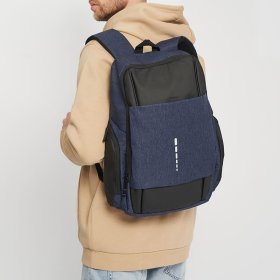Синій чоловічий рюкзак із текстилю під ноутбук Monsen (56224)