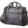 Мужская сумка-портфель из винтажной кожи на две молнии SHVIGEL (2411117) - 2