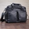 Мужская сумка-портфель из винтажной кожи на две молнии SHVIGEL (2411117) - 6