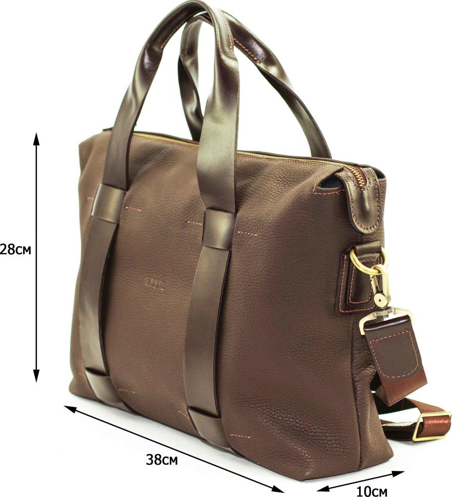 Чоловіча шкіряна сумка коричневого кольору VATTO (11965)