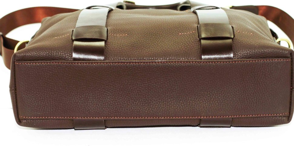 Мужская кожаная сумка коричневого цвета VATTO (11965)