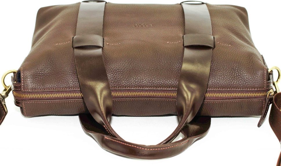 Чоловіча шкіряна сумка коричневого кольору VATTO (11965)