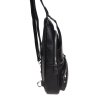 Мужской кожаный слинг черного цвета с удобными карманами Borsa Leather (19305) - 5