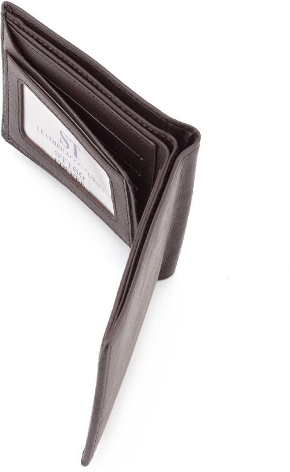 Шкіряне чоловіче портмоне без монетниці ST Leather (18821)