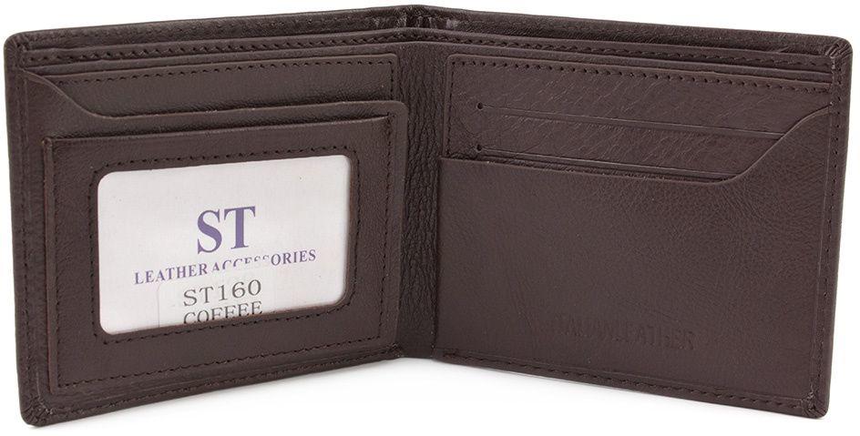 Шкіряне чоловіче портмоне без монетниці ST Leather (18821)