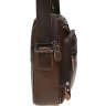Недорогая мужская сумка-барсетка из коричневой кожи флотар Borsa Leather (21393) - 4