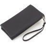 Чорний жіночий гаманець-клатч із натуральної шкіри на блискавці ST Leather 1767424 - 4