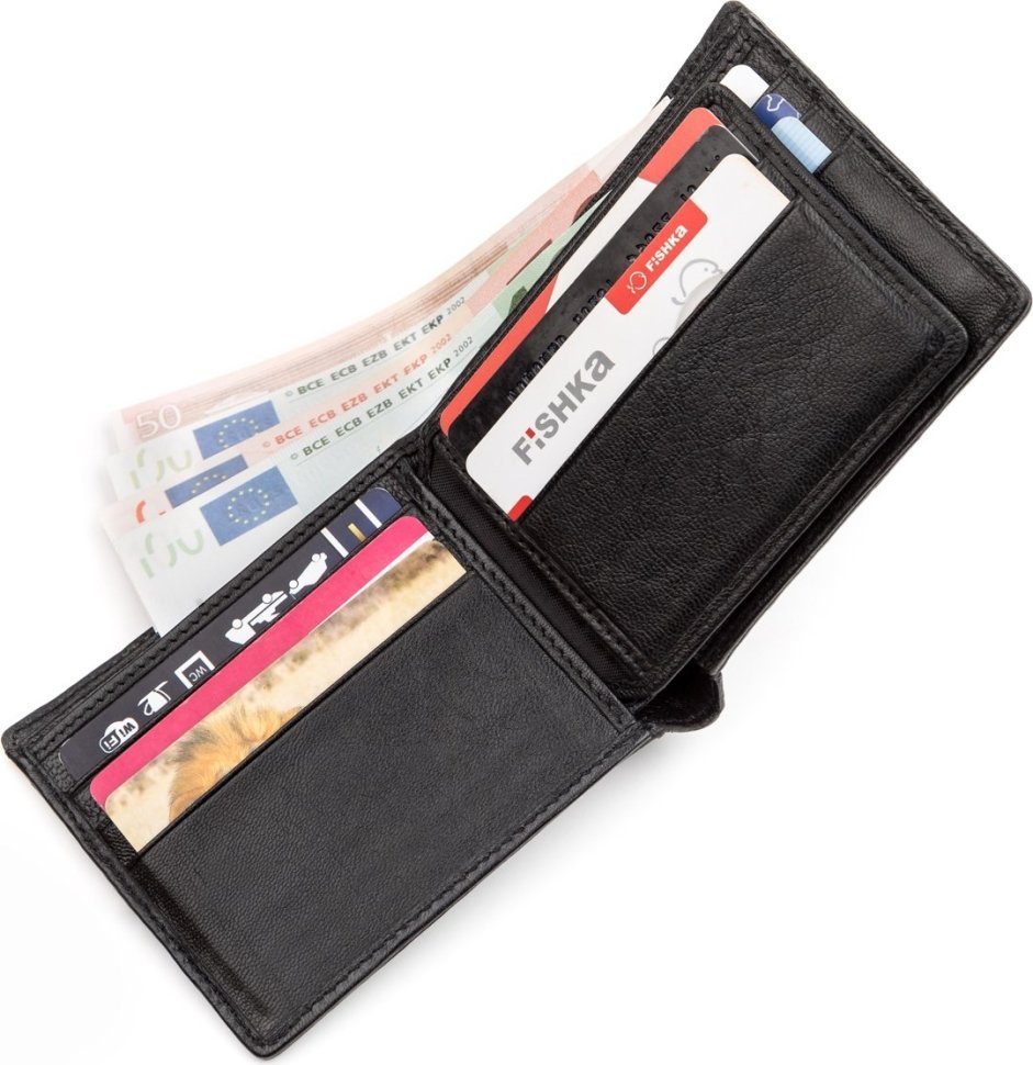 Кошелек из настоящей кожи крокодила (каймана) черного цвета CROCODILE LEATHER (024-18232) фото №4 Кошелек из настоящей кожи крокодила (каймана) черного цвета CROCODILE LEATHER (024-18232) modnotak фото №4