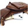 Вместительная мусжкая слинг сумка из натуральной кожи через плечо Vintage 98124 коричневого цвета фото №8 Вместительная мусжкая слинг сумка из натуральной кожи через плечо Vintage 98124 коричневого цвета modnotak фото - 8