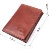 Кошелек для мужчин из гладкой кожи на кнопке без монетницы Tony Perotti коричневый 108524 фото №3 Кошелек для мужчин из гладкой кожи на кнопке без монетницы Tony Perotti коричневый 108524 modnotak фото - 3