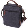 Чоловіча сумка-барсетка середнього розміру із чорного текстилю Vintage 2422237 - 2