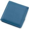 Синій жіночий шкіряний гаманець невеликого розміру з монетницею Marco Coverna 68624 - 4