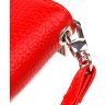 Червоний жіночий гаманець з натуральної зернистої шкіри на блискавці CANPELLINI (2421615) - 3