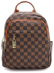 Стильный женский рюкзак из качественной экокожи Monsen 88824 Коричневый