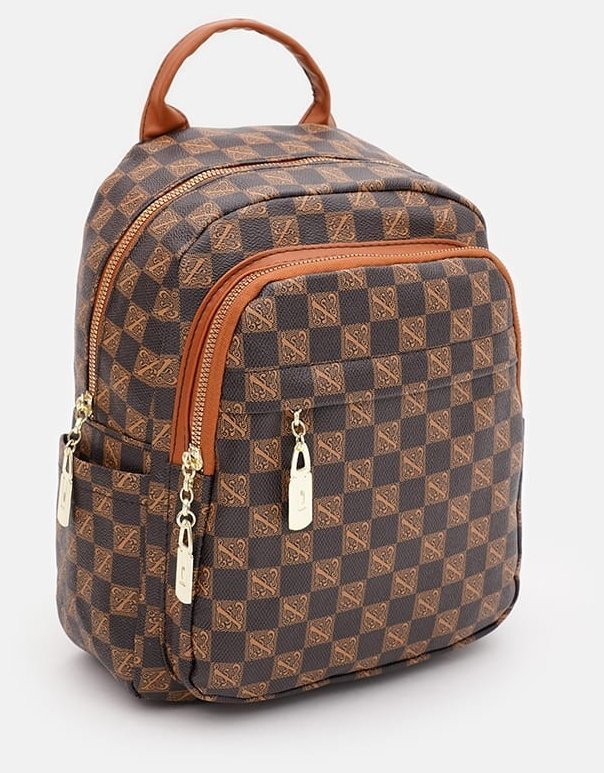 Стильный женский рюкзак из качественной экокожи Monsen 88824 Коричневый фото №2 Стильный женский рюкзак из качественной экокожи Monsen 88824 Коричневый modnotak фото №2