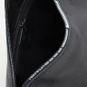 Плечова жіноча шкіряна сумка чорного кольору Borsa Leather (59124) - 5