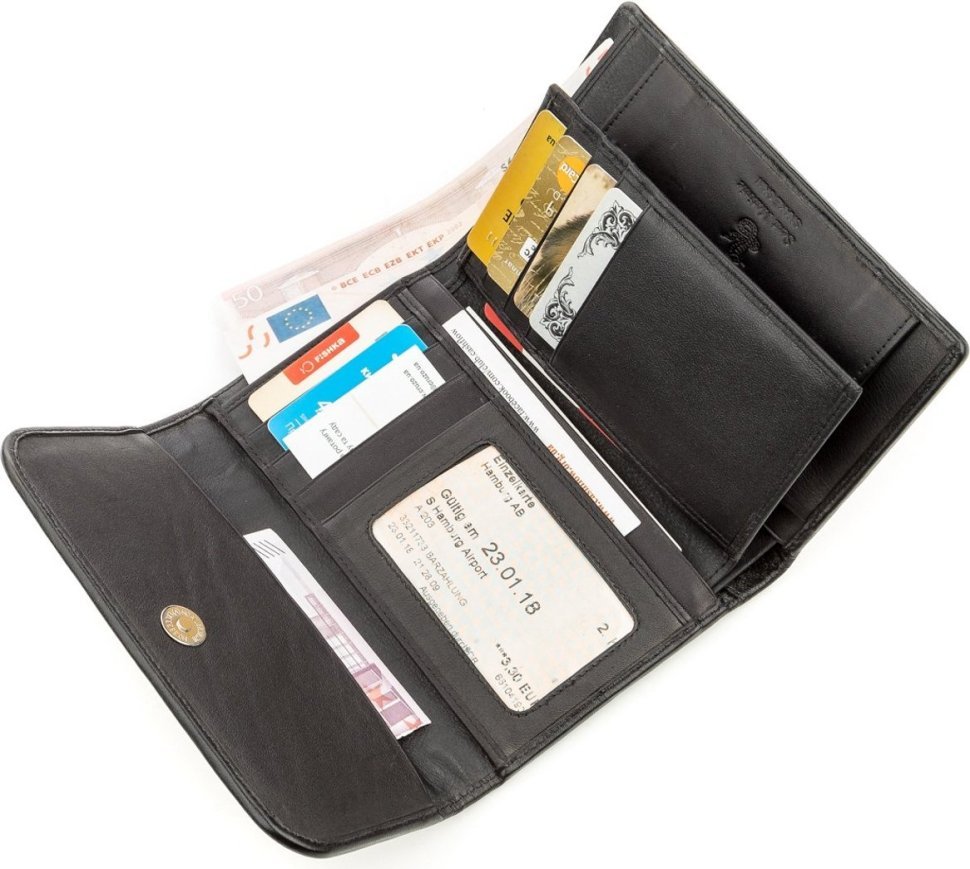 Вертикальний гаманець сірого кольору зі шкіри пітона SNAKE LEATHER (024-18545)