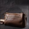 Горизонтальна жіноча шкіряна сумка через плече у коричневому кольорі Vintage 2422288 - 9