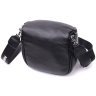 Стильная женская сумка из натуральной кожи черного цвета через плечо Vintage 2422388 - 2