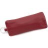 Недорога жіноча ключниця із фактурної шкіри червоного кольору на блискавці ST Leather 70825 - 4