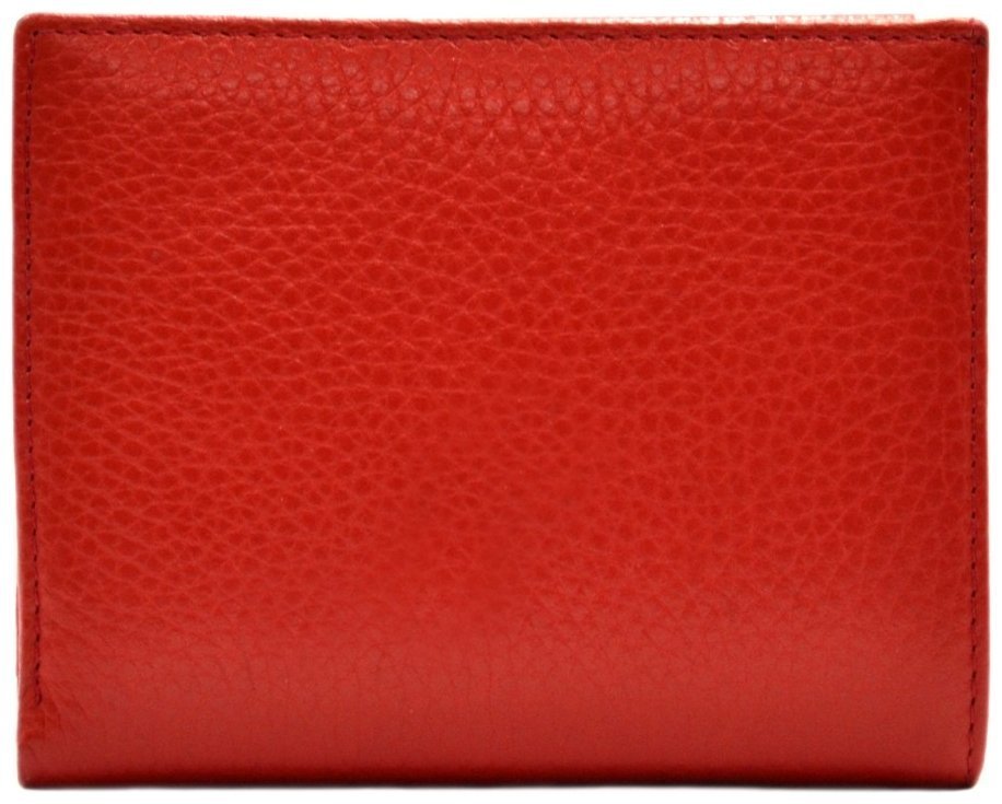 Красный женский кошелек двойного сложения из натуральной кожи Desisan 81425 modnotak фото №5