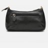 Наплічна жіноча сумка з натуральної чорної шкіри Keizer (15699) - 3