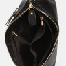 Наплічна жіноча сумка з натуральної чорної шкіри Keizer (15699) - 5