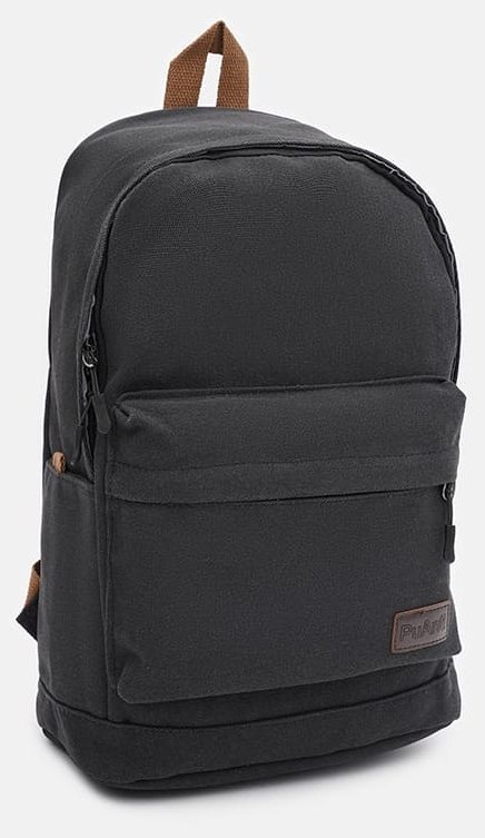 Чорний чоловічий рюкзак із текстильного матеріалу на блискавці Monsen 71625