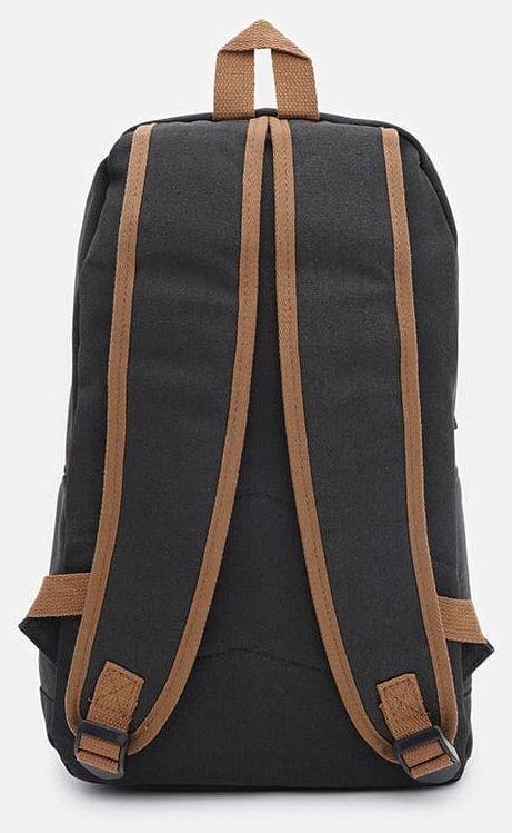 Черный мужской рюкзак из текстильного материала на молнии Monsen 71625