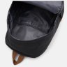 Чорний чоловічий рюкзак із текстильного матеріалу на блискавці Monsen 71625 - 5