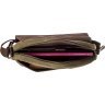 Текстильна сумка для ноутбука оливкового кольору Vintage (20187) - 5