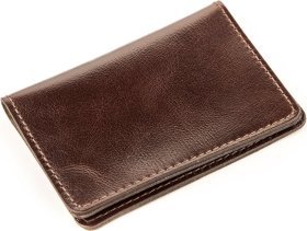 Шкіряна обкладинка для посвідчення водія у коричневому кольорі Shvigel (2413927)