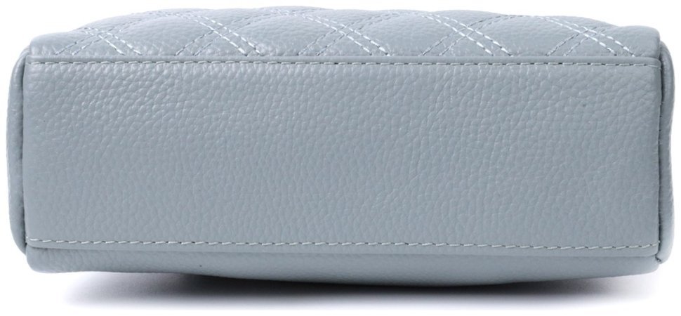 Женская сумка с ромбовидным узором из кожи Vintage 22808 Синий modnotak фото №6