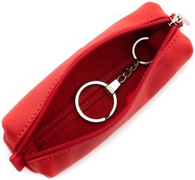 Яркая ключница из натуральной кожи с эффектом винтажности Grande Pelle (13271)