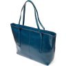 Красивая женская сумка шоппер из натуральной кожи с ручками Vintage (2422075) - 2