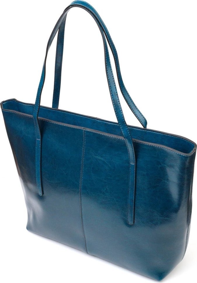 Красива жіноча сумка шоппер із натуральної шкіри з ручками Vintage (2422075)