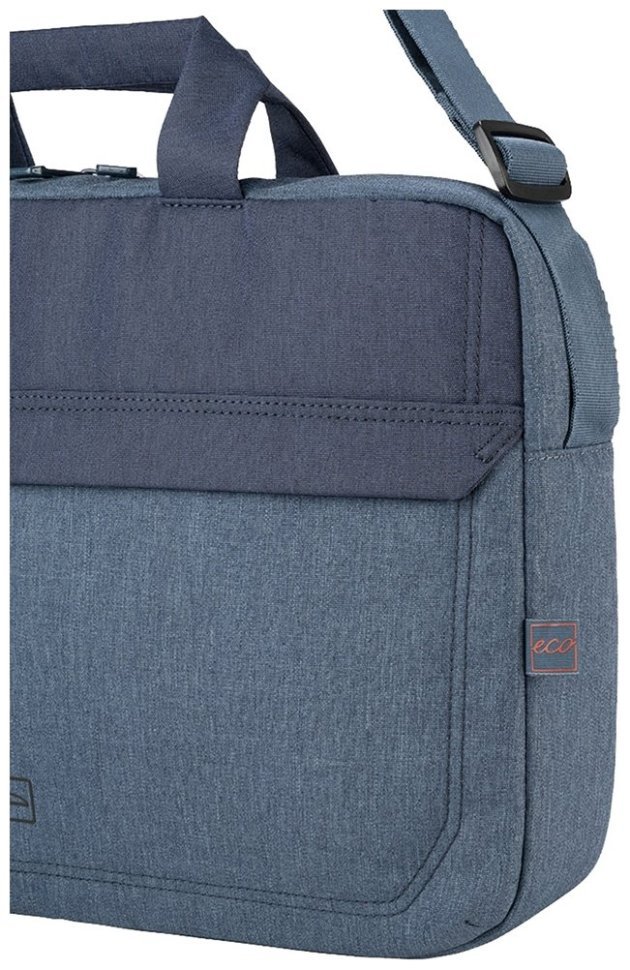 Стильная повседневная сумка для ноутбука до 14" с креплением на чемодан Tucano Hop синего цвета 103525 modnotak фото №5