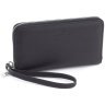 Шкіряний жіночий гаманець чорного кольору на одну блискавку ST Leather 73825 - 1