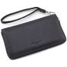 Шкіряний жіночий гаманець чорного кольору на одну блискавку ST Leather 73825 - 3