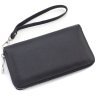 Шкіряний жіночий гаманець чорного кольору на одну блискавку ST Leather 73825 - 4
