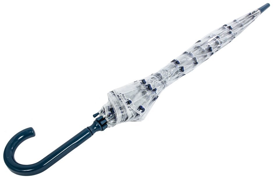 Зонт-трость женский Fulton L042 Birdcage-2 Elephant Parade (прозрачный с принтом слонов) 93925 modnotak фото №7