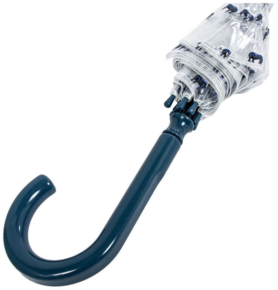 Зонт-трость женский Fulton L042 Birdcage-2 Elephant Parade (прозрачный с принтом слонов) 93925 modnotak фото №8