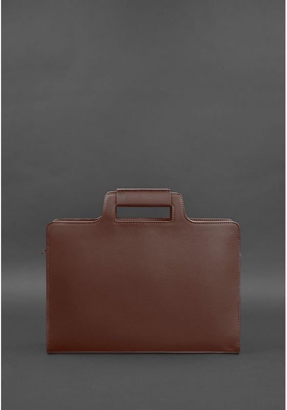 Бордовая сумка для ноутбука и документов из натуральной кожи BlankNote (12790)