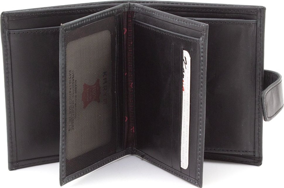 Мужское кожаное портмоне с отсеками под карточки и документы KARYA (18272)