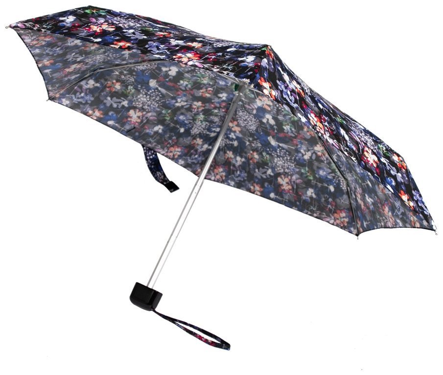 Зонт женский Fulton L501 Tiny-2 Digital Nature (Механика, синего цвета с принтом цветов) 94125 modnotak фото №3