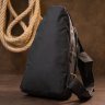 Мужская сумка через плечо из качественного текстиля черного цвета Vintage (20508) - 7