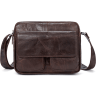 Наплічна шкіряна сумка невеликого розміру на два відділення Vintage (20026) - 1