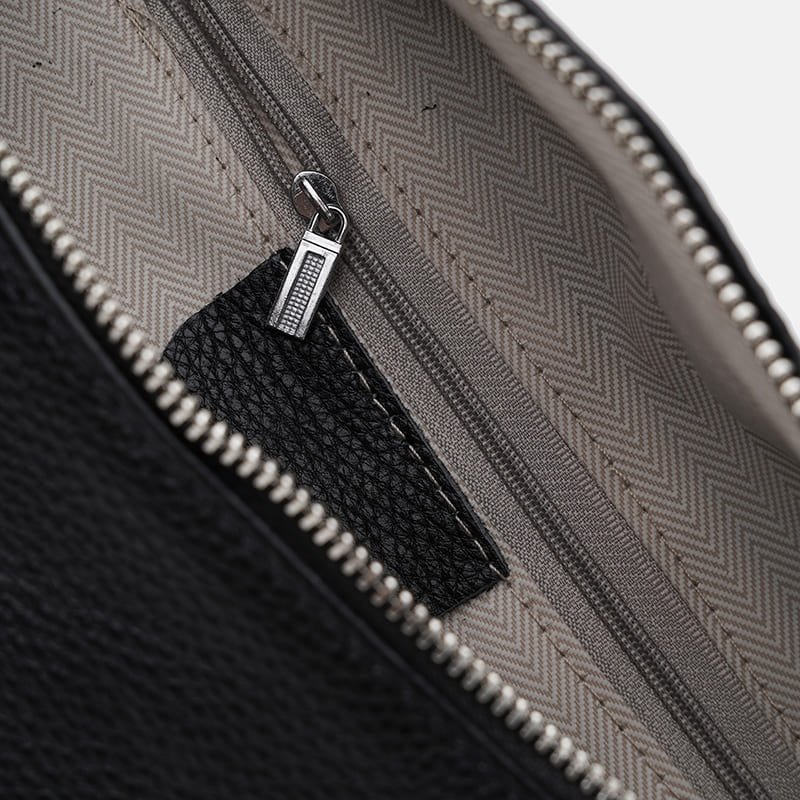 Повседневная женская бананка из фактурной кожи черного цвета с съемной монетницей Borsa Leather 104525 фото №4 Повседневная женская бананка из фактурной кожи черного цвета с съемной монетницей Borsa Leather 104525 modnotak фото №4